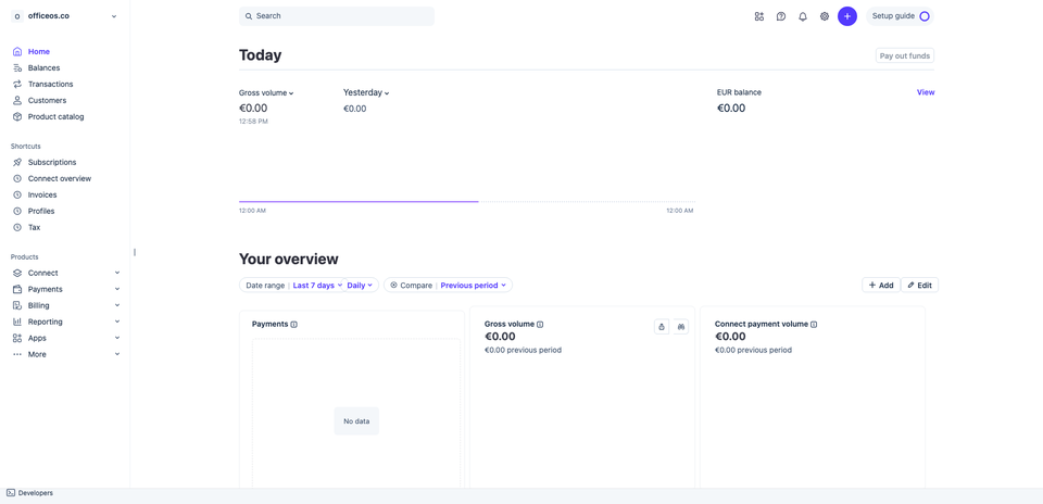 Stripe dashboard, rebuilt