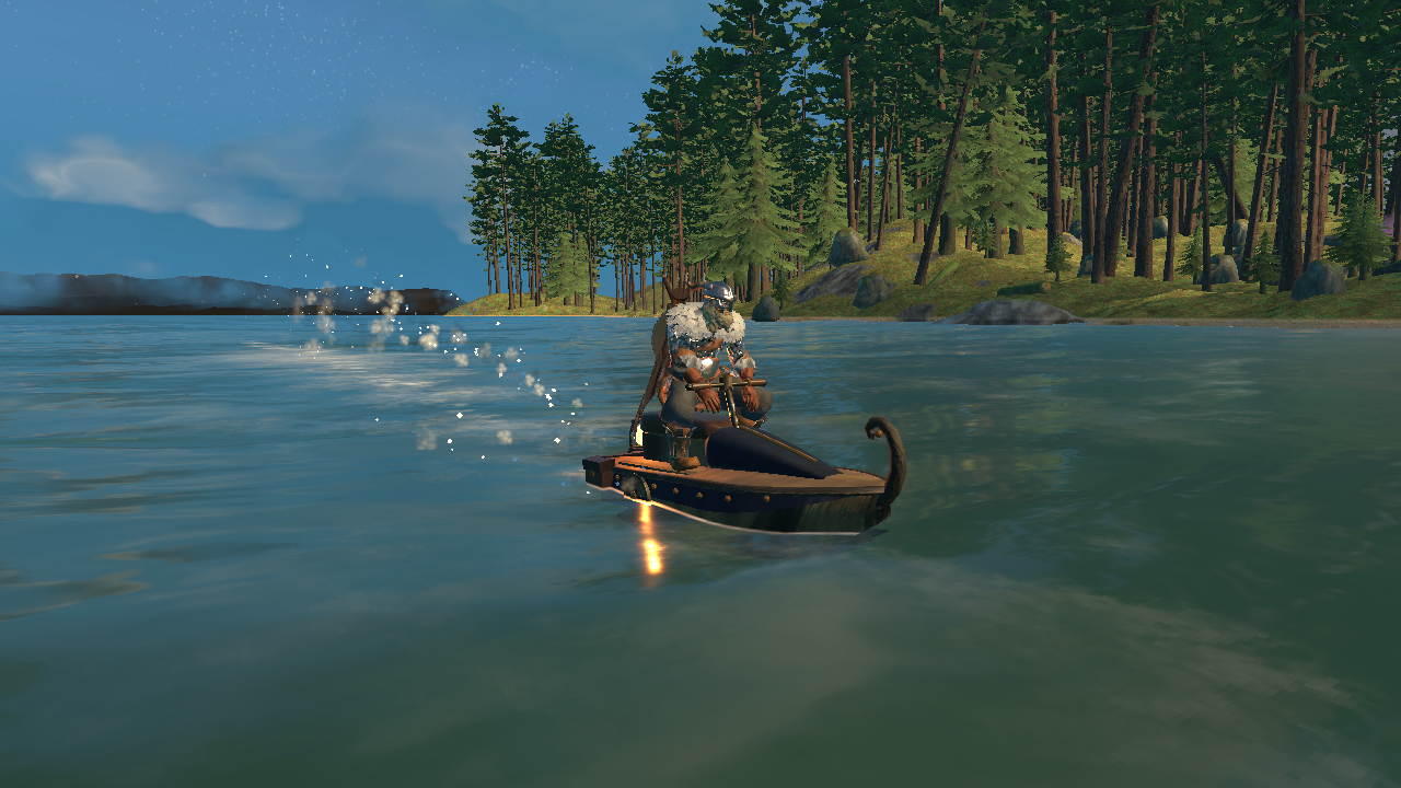 Riding a jet ski at full speed