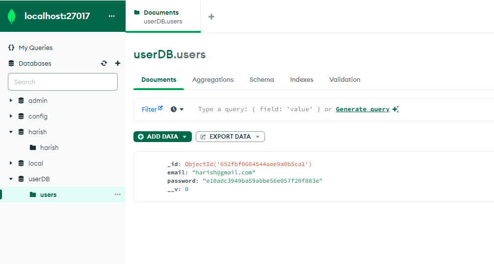 mongoDB Level-3 data