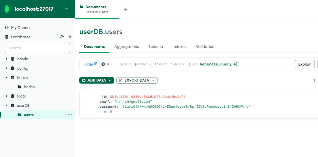 mongoDB Level-4 data