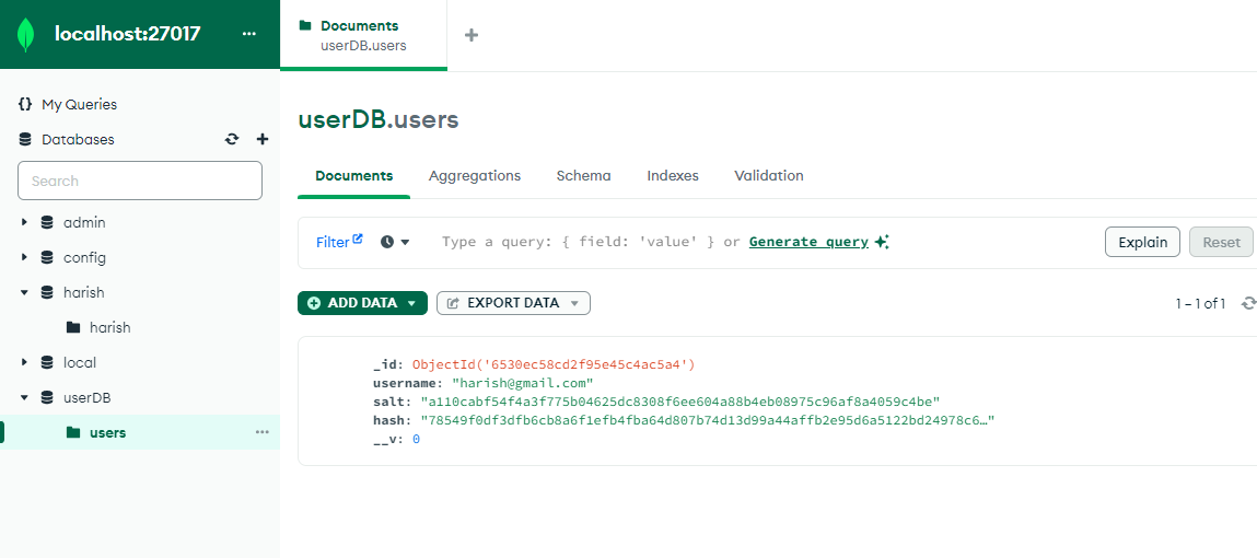 mongoDB Level-5 data