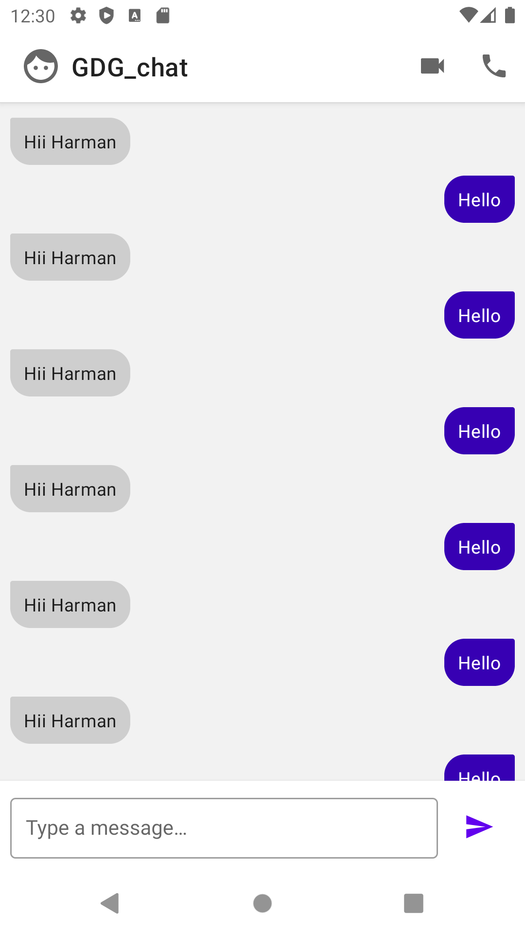 GDG chat App