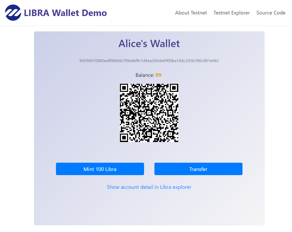 libra wallet screenshot