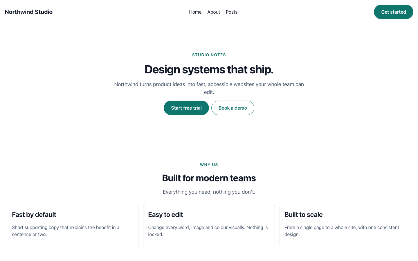 The published page