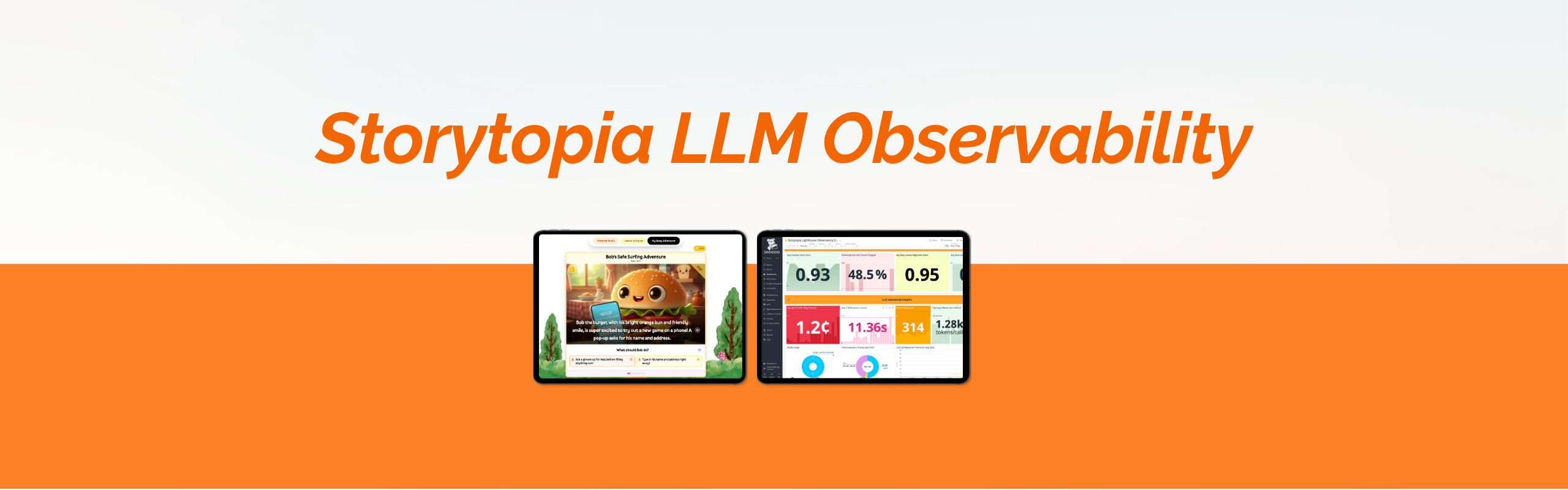 Storytopia LLM Observability Banner