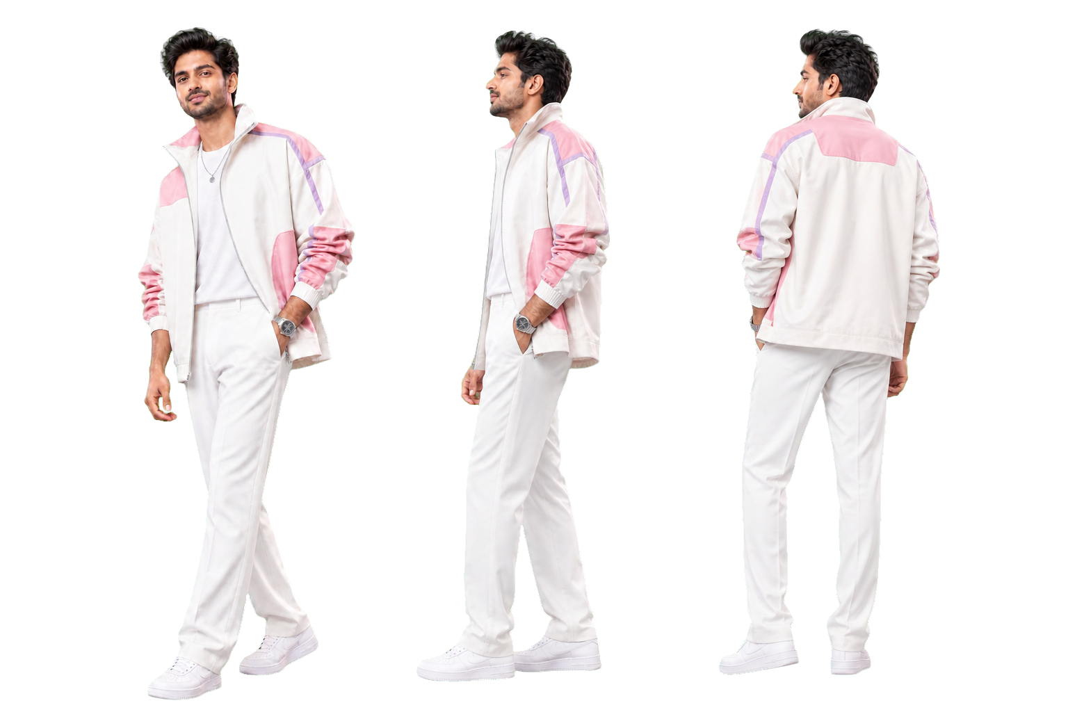 Three consistent views of the same fitted look