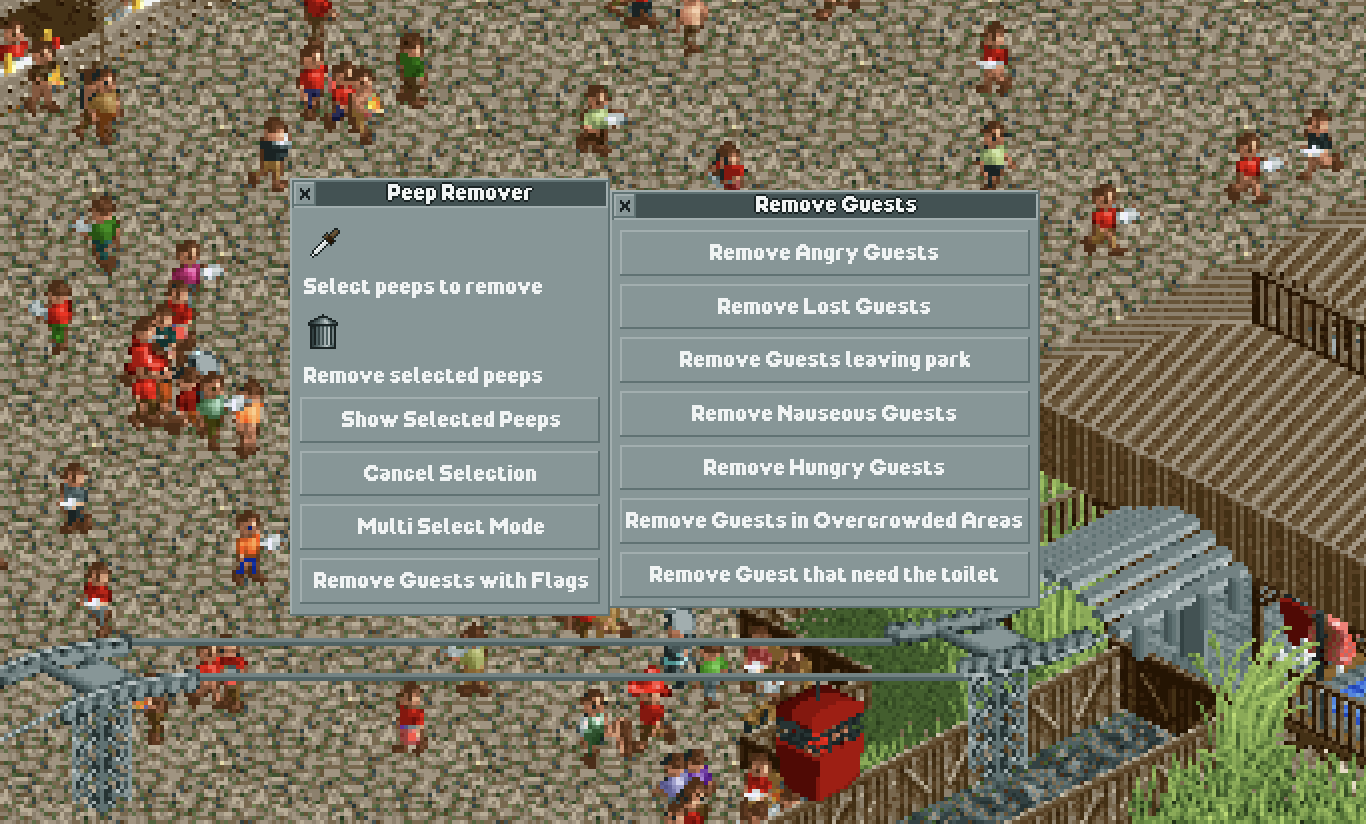 (OpenRCT2 Peep Remover)