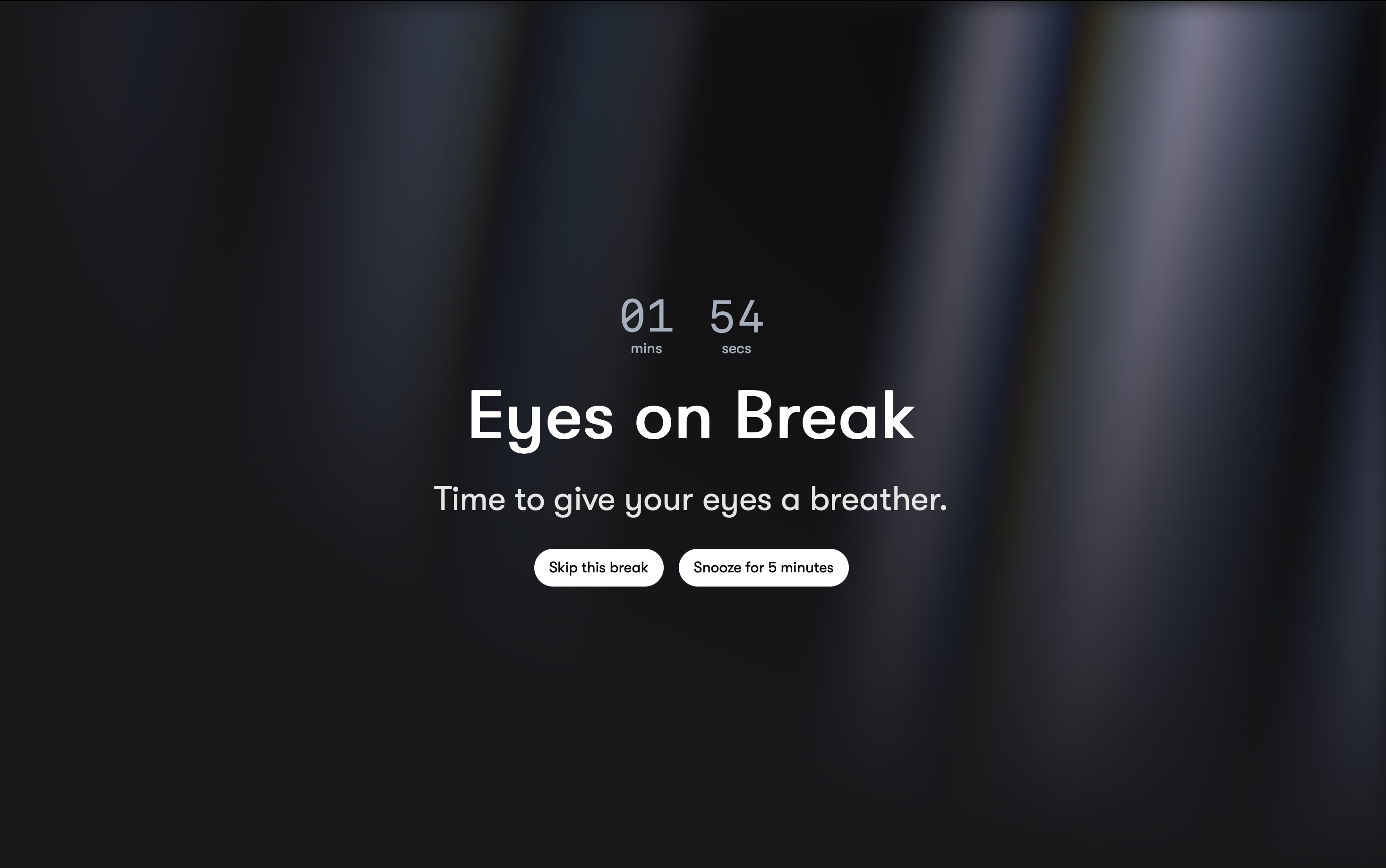 AFK break screen