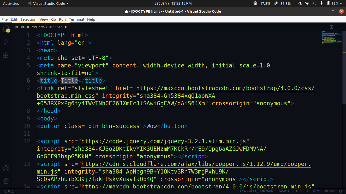 Html With Bootstrap 4