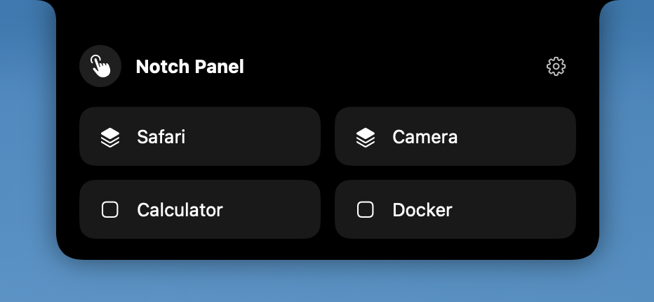 Mactivate Notch Panel