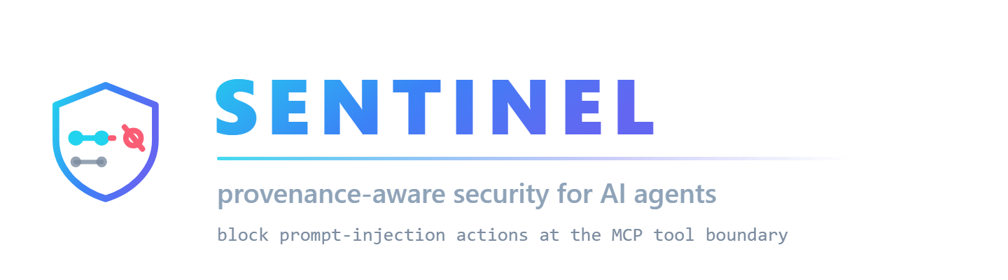 SENTINEL — provenance-aware security for AI agents