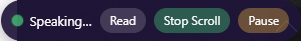 In-page overlay buttons