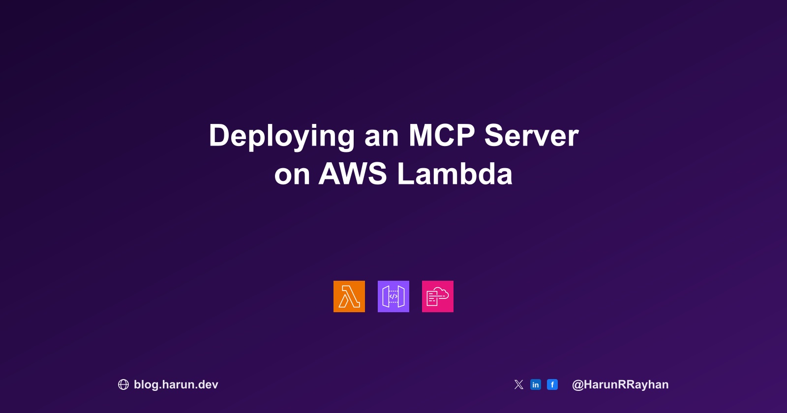 Deploying an MCP Server on AWS Lambda