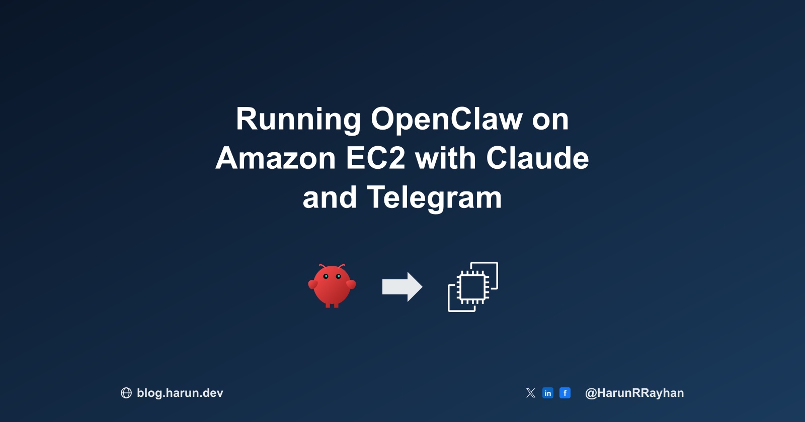 Running OpenClaw on Amazon EC2 with Claude and Telegram