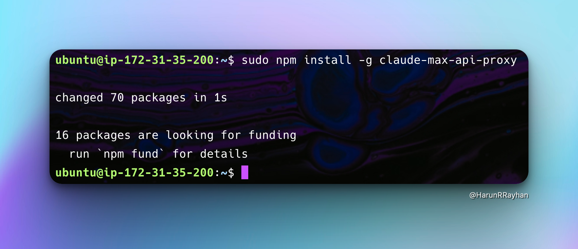 claude-max-api-proxy installation