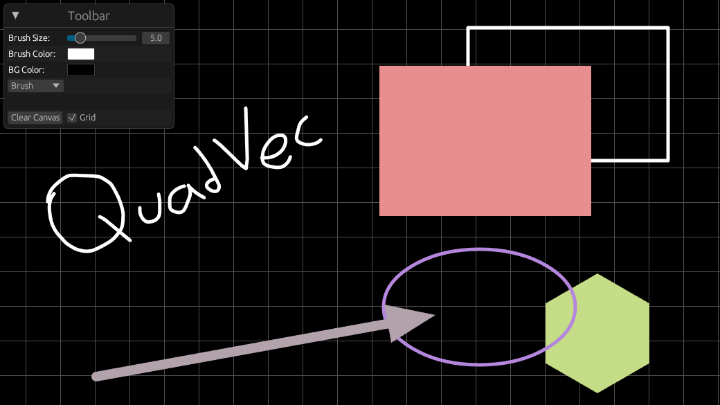 Screenshot of QuadVec