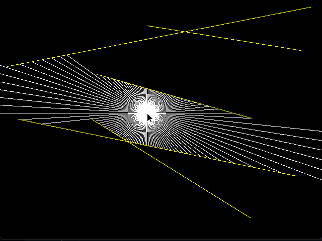 Screenshot of RayCasting 2D demo