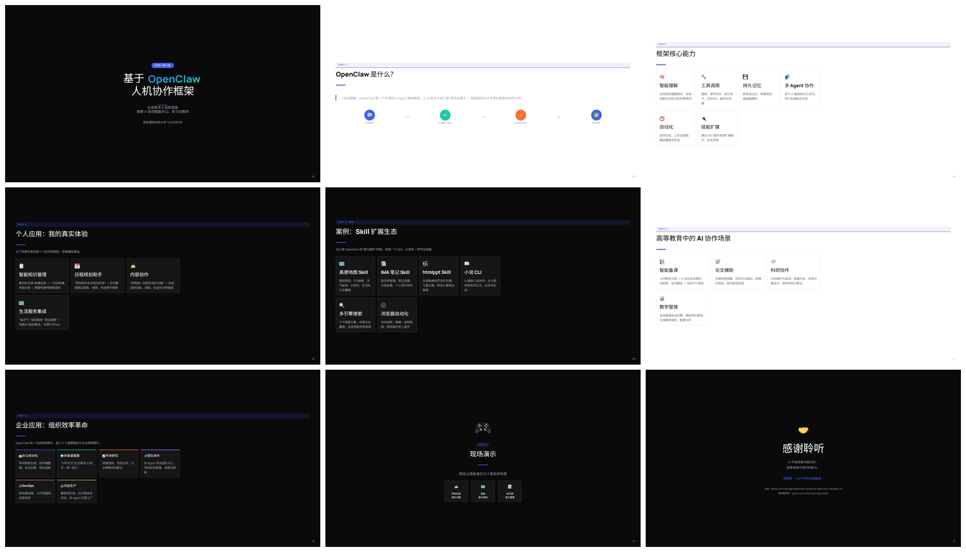 OpenClaw PPT output