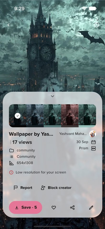 Wallpaper details in the Frost White theme