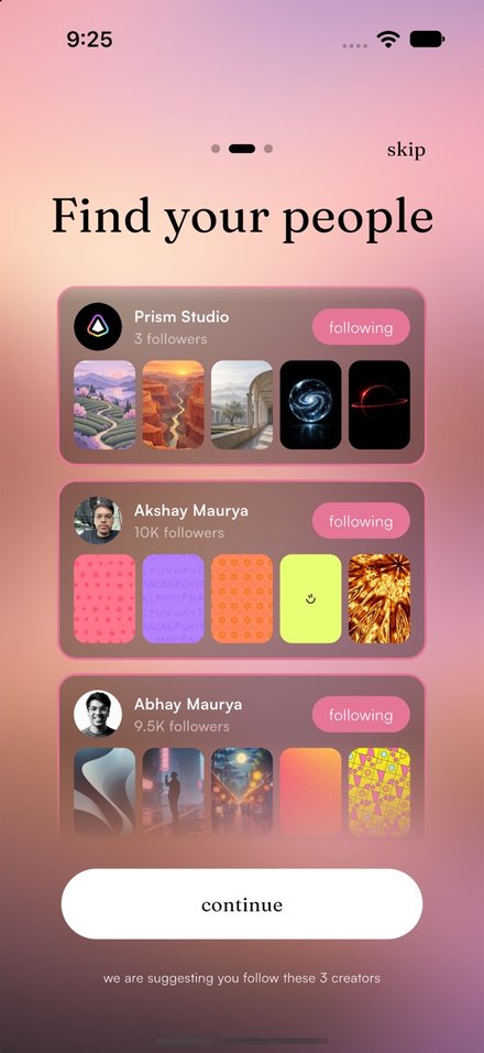Follow suggested creators