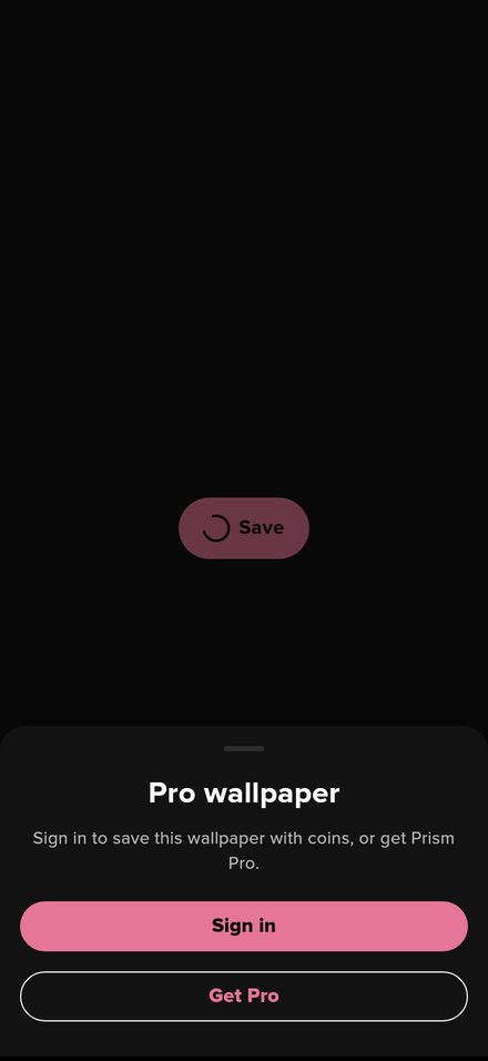 Pro wallpaper: save with coins or get Prism Pro