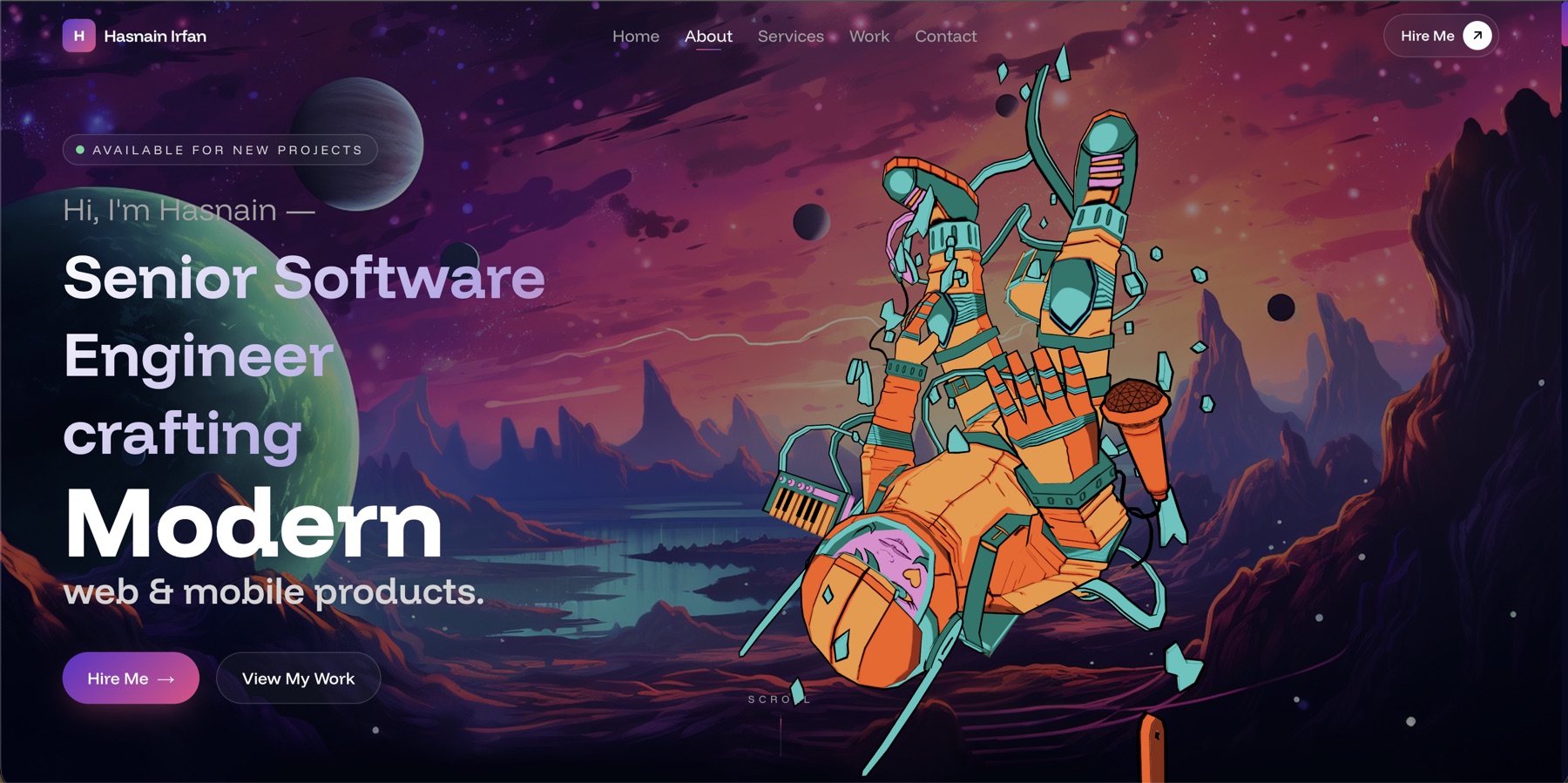 3d-portfolio 网站模板截图