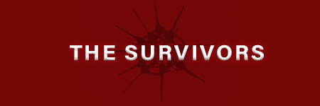 A logo depicting a spiky object with text overlaid that says &quot;The Survivors&quot;