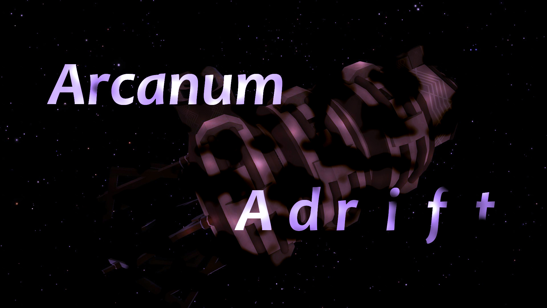 A screenshot with text overlaid that says &quot;Arcanum Adrift&quot;