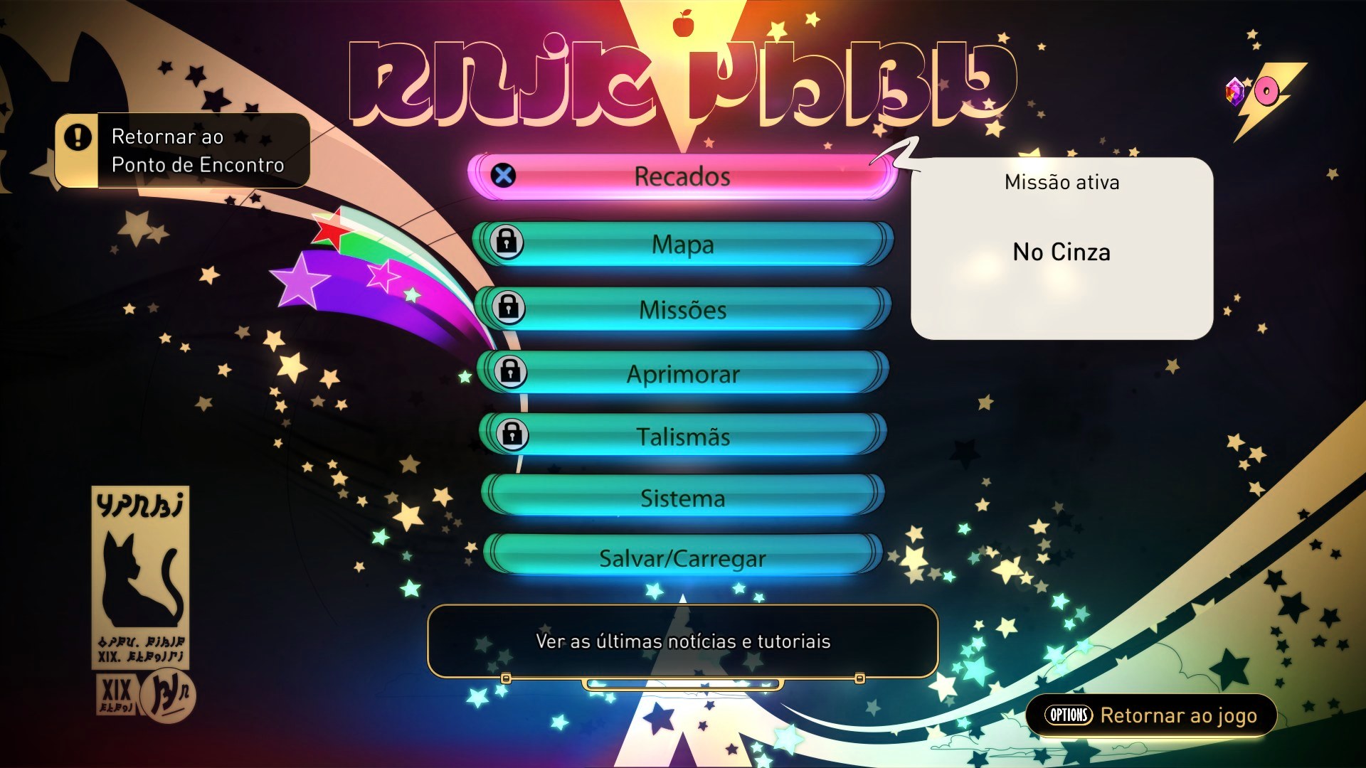 Menu de pausa