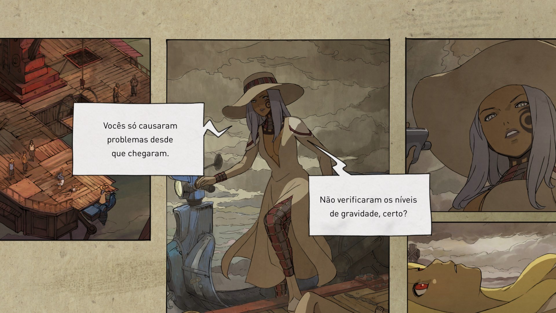 Cena em quadrinhos: a capitã