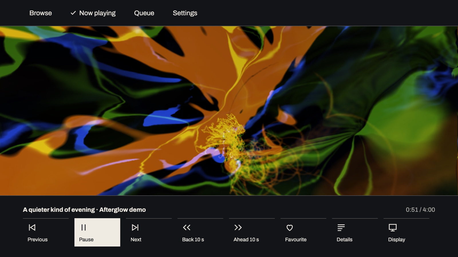 Playback controls