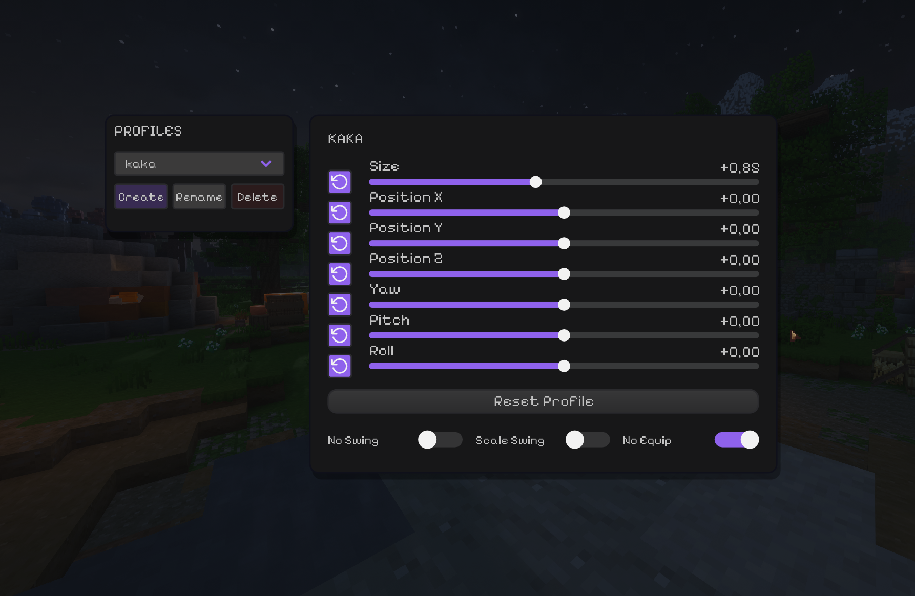View Model Customizer editor