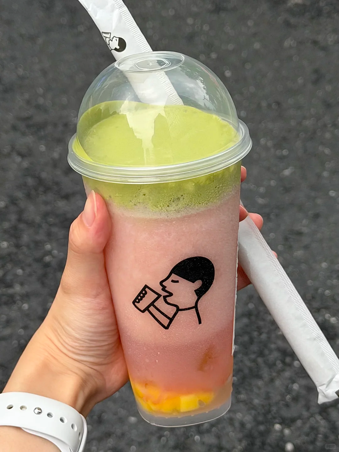 粉绿饮料原图