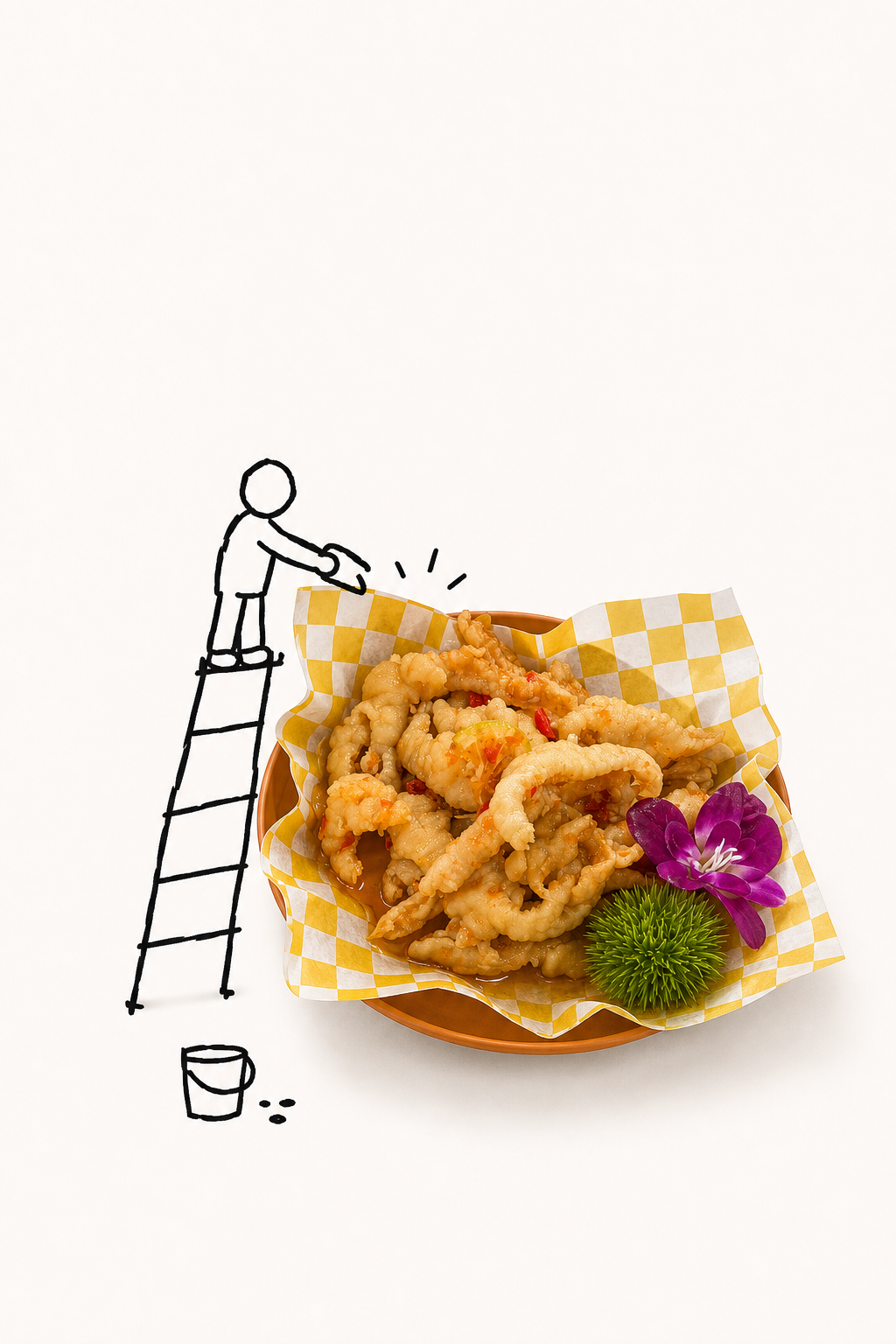 小人动作叙事海报