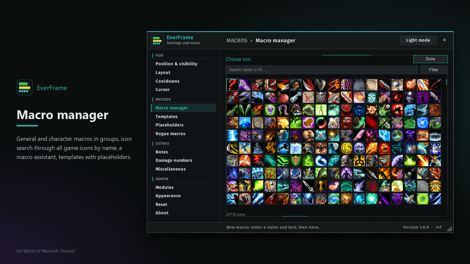 Macro Icon Search