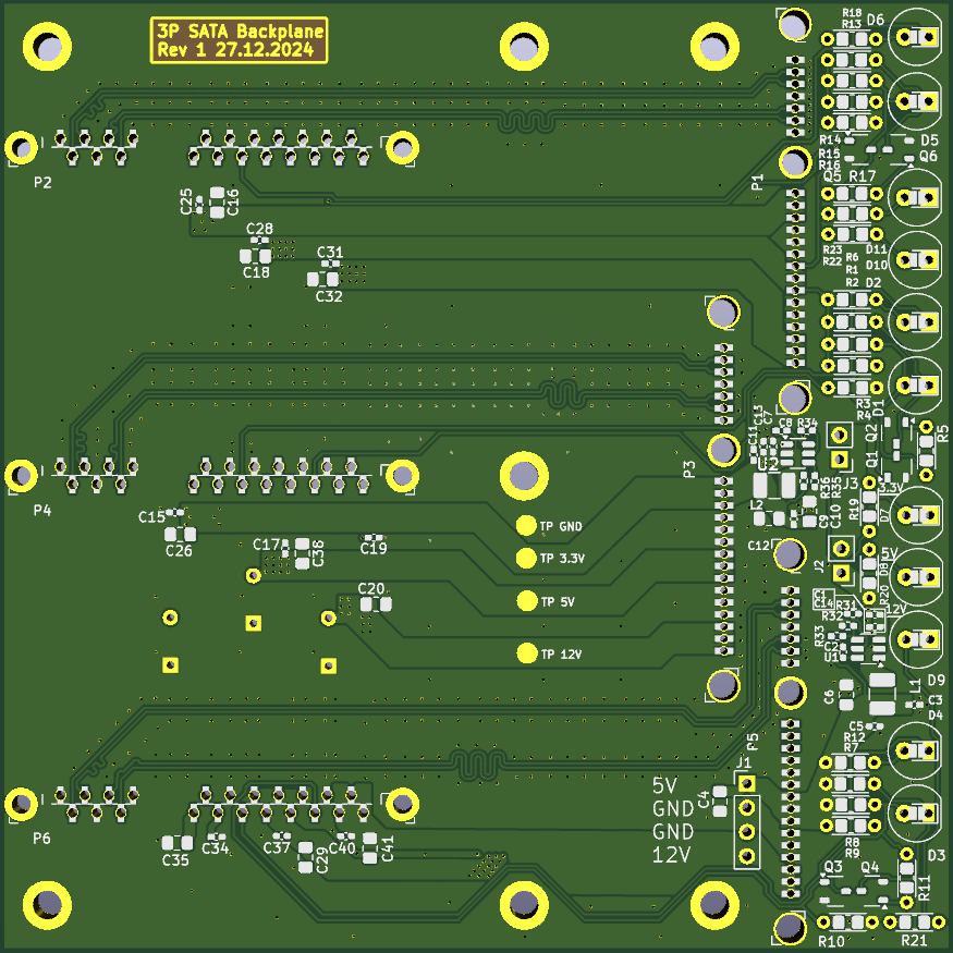 Sata backplane 3 port, from the project README