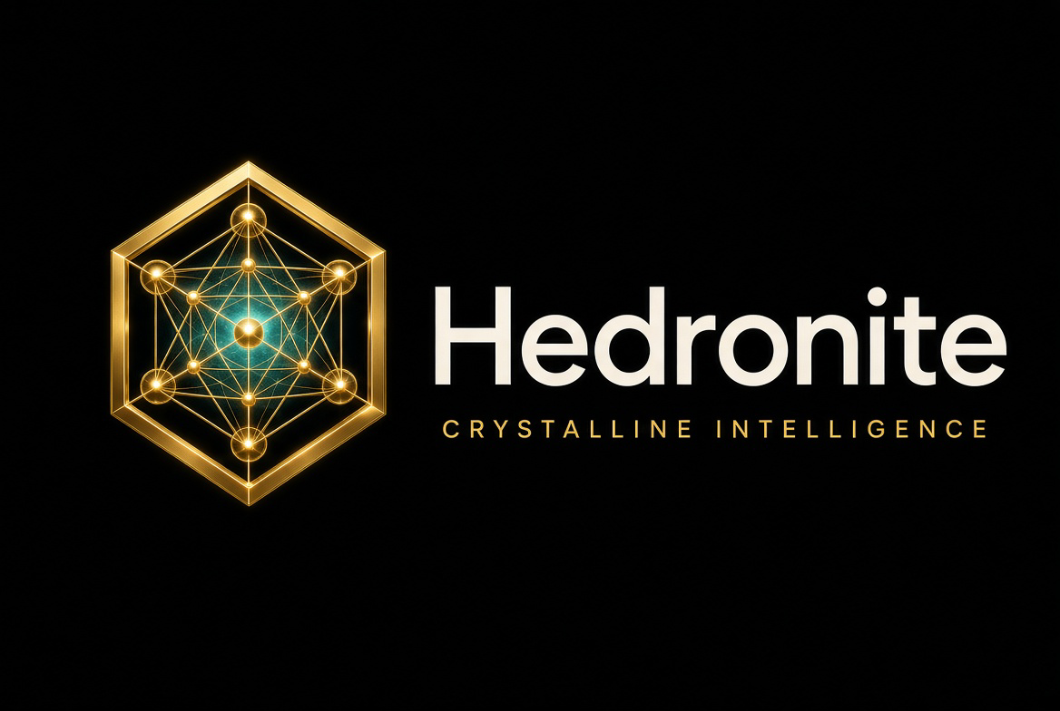 Hedronite stylized mark and wordmark