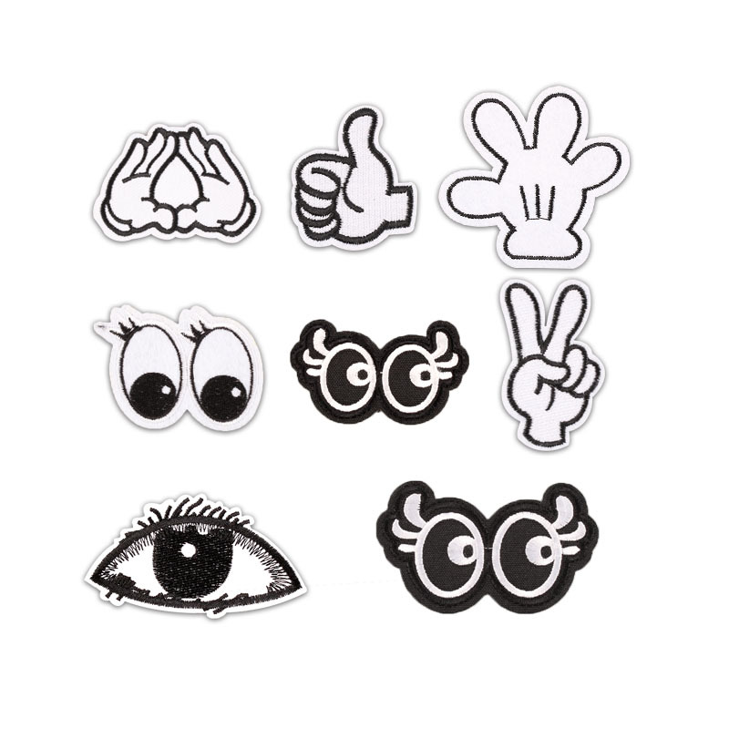 Iron on patches Iron on patches repair repair factory direct sales skull wings denim