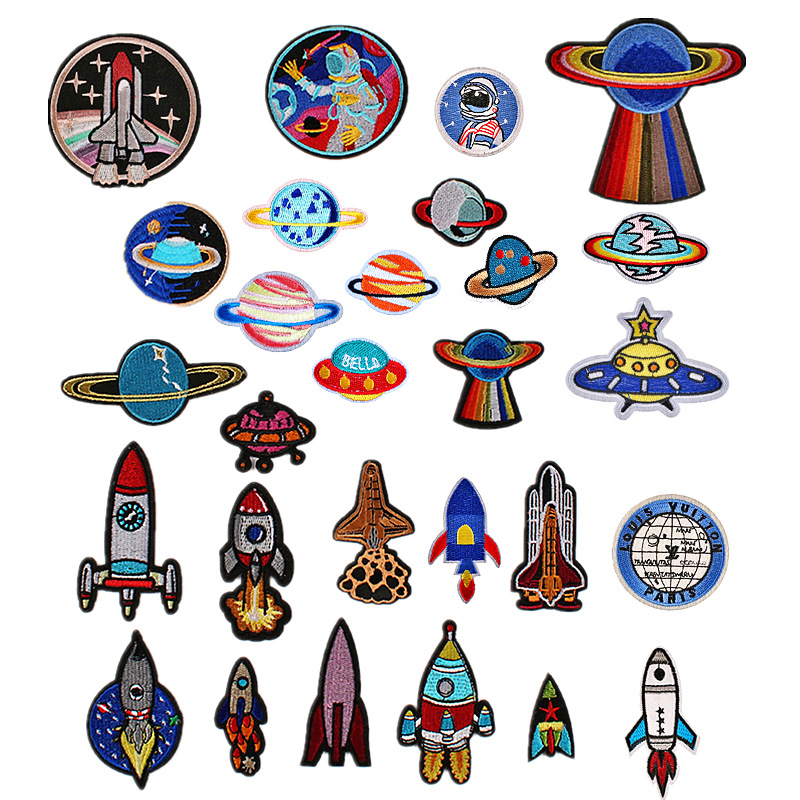 Embroidery Cloth Sticker Clothing Accessories Badge Iron on patches Sticker