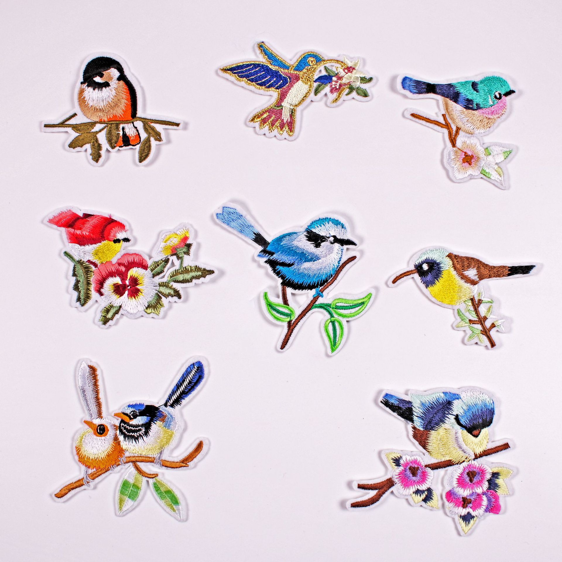 Embroidery cloth sticker clothing accessories badge Iron on patches exquisite antique bird magpie