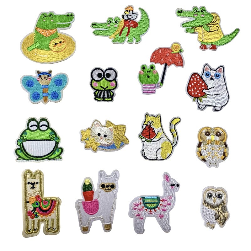 Russian Frog Cat Butterfly Badge Clothes Iron on patches Sticker Repair Factory Direct Sales