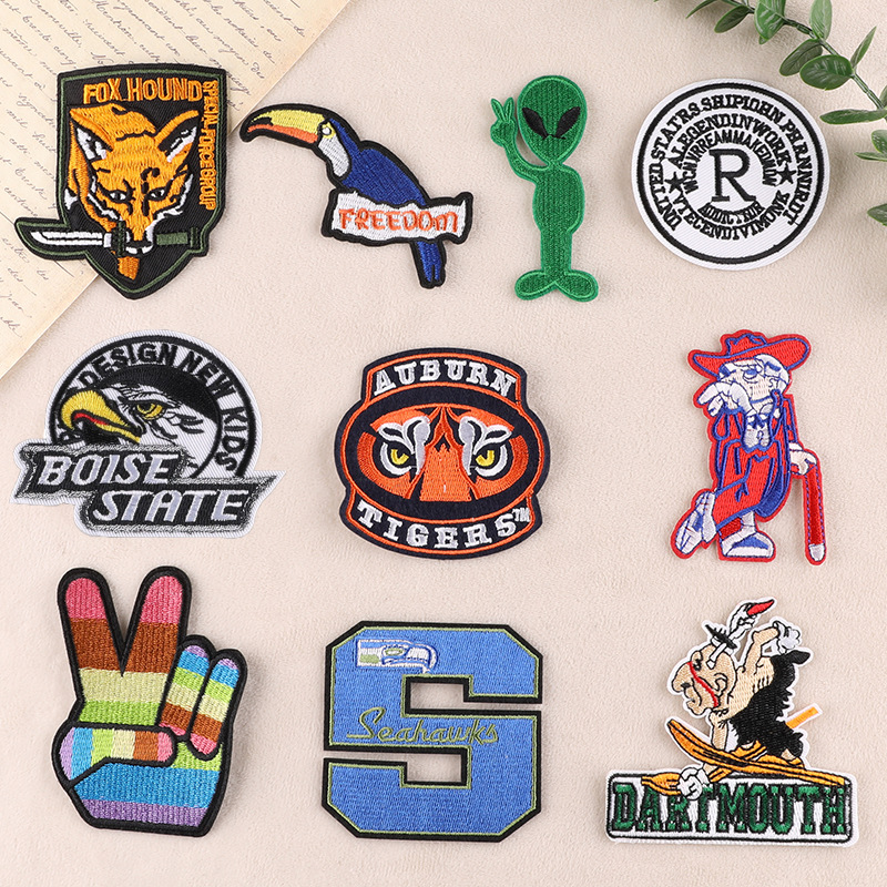 embroidery badge adhesive patch sticker clothing accessories badge hat badge cloth label embroidery sticker cloth sticker