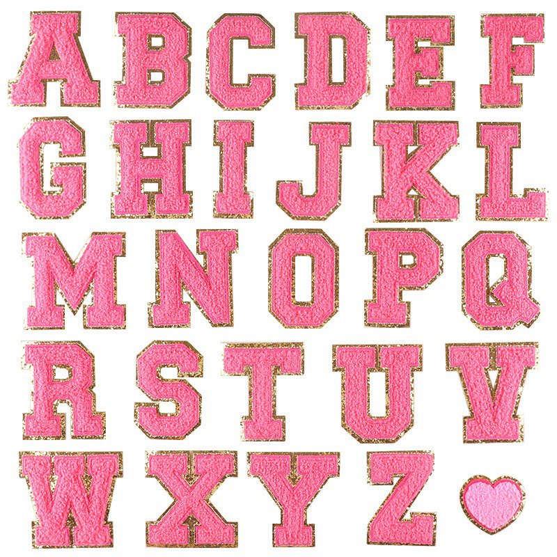 Embroidery Towel Embroidery Cloth Label English Alphabet Hand Account DIY Patch Accessories Embroidery Cloth Sticker