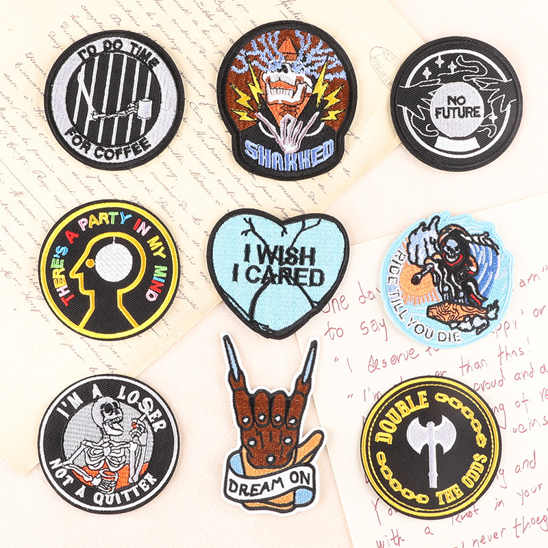 Embroidery Badge Clothing Accessories Luggage Accessories Cloth Badge Patch Sticker Embroidery Cloth Sticker