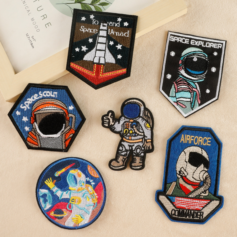 embroidery astronaut air force clothing accessories DIY patch sticker cloth badge embroidery cloth sticker