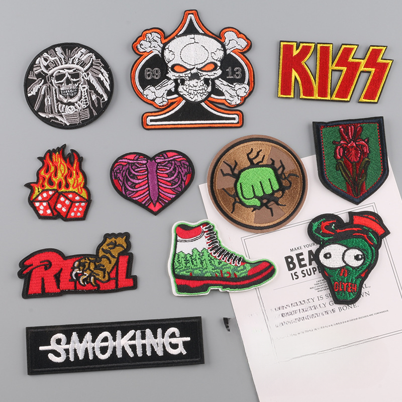 Iron on patches letter patch sticker badge clothing accessories cloth sticker embroidery sticker