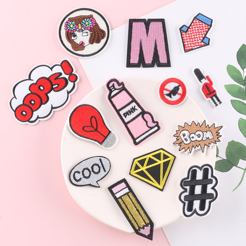 embroidery letter badge clothing accessories luggage accessories patch patch embroidery cloth sticker