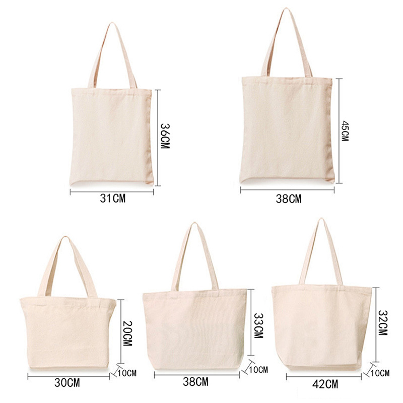 spot canvas bag blank cotton student shoulder portable canvas bag blank DIY shopping environmental protection