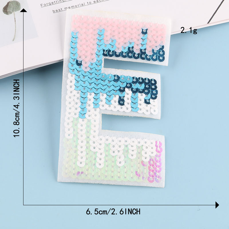 Letter Star Cloth Label Clothing Accessories Iron on patches Eye Pentagram Patch Sticker Badge Sequins Embroidery Sticker Cloth Sticker