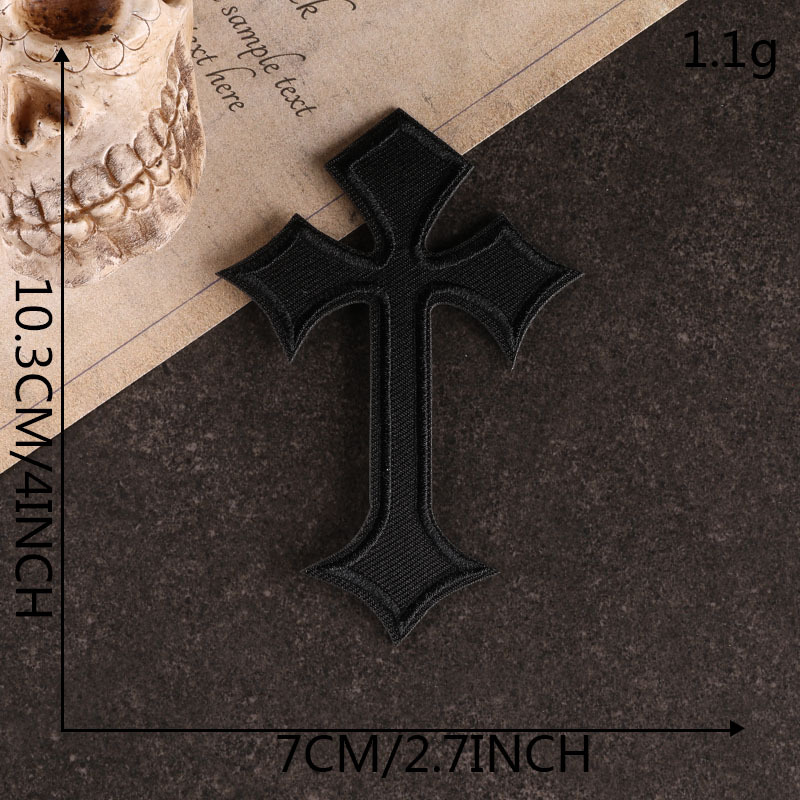 Iron on patches Bible color cross clothing accessories DIY patch sticker embroidery cloth sticker